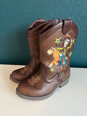Toddlers Disney Pixar Toy Story Brown Side Zip Boots Size 7 Target
